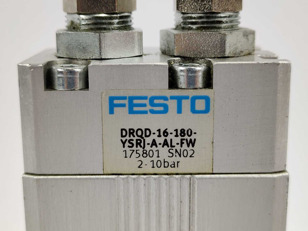 Festo 175801 DRQD-16-180-YSRJ-A-AL-FW Semi-Rotary Drives, Twin Pistons