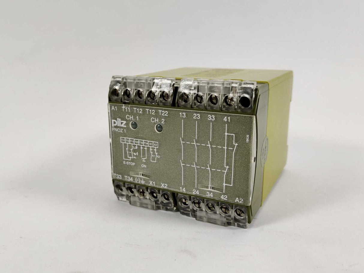 Pilz 475630 PNOZ1 110VAC 3S/1Ö Safety Relay