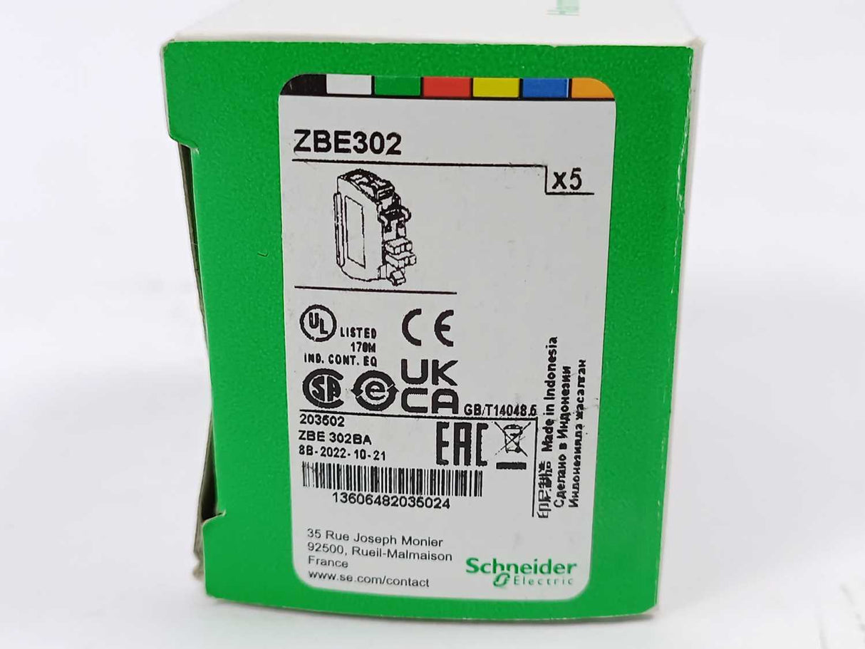 Schneider Electric ZBE302 Contact block 2pcs