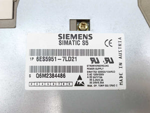 Siemens 6ES5951-7LD21 Simatic S5 power supply module