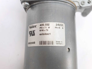 NIDEC 405.032 Gear Motor 24VDC