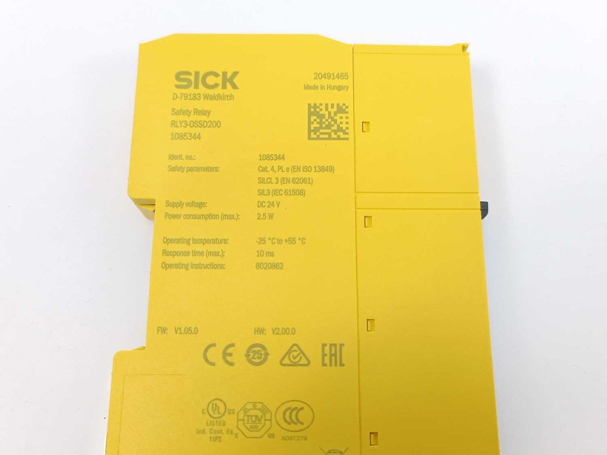 SICK 1085344 RLY3-OSSD200 Safety Relay