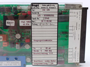 Digi TABLE rmc124 124-0030001521 24 V DC/AC Ph0312/3B