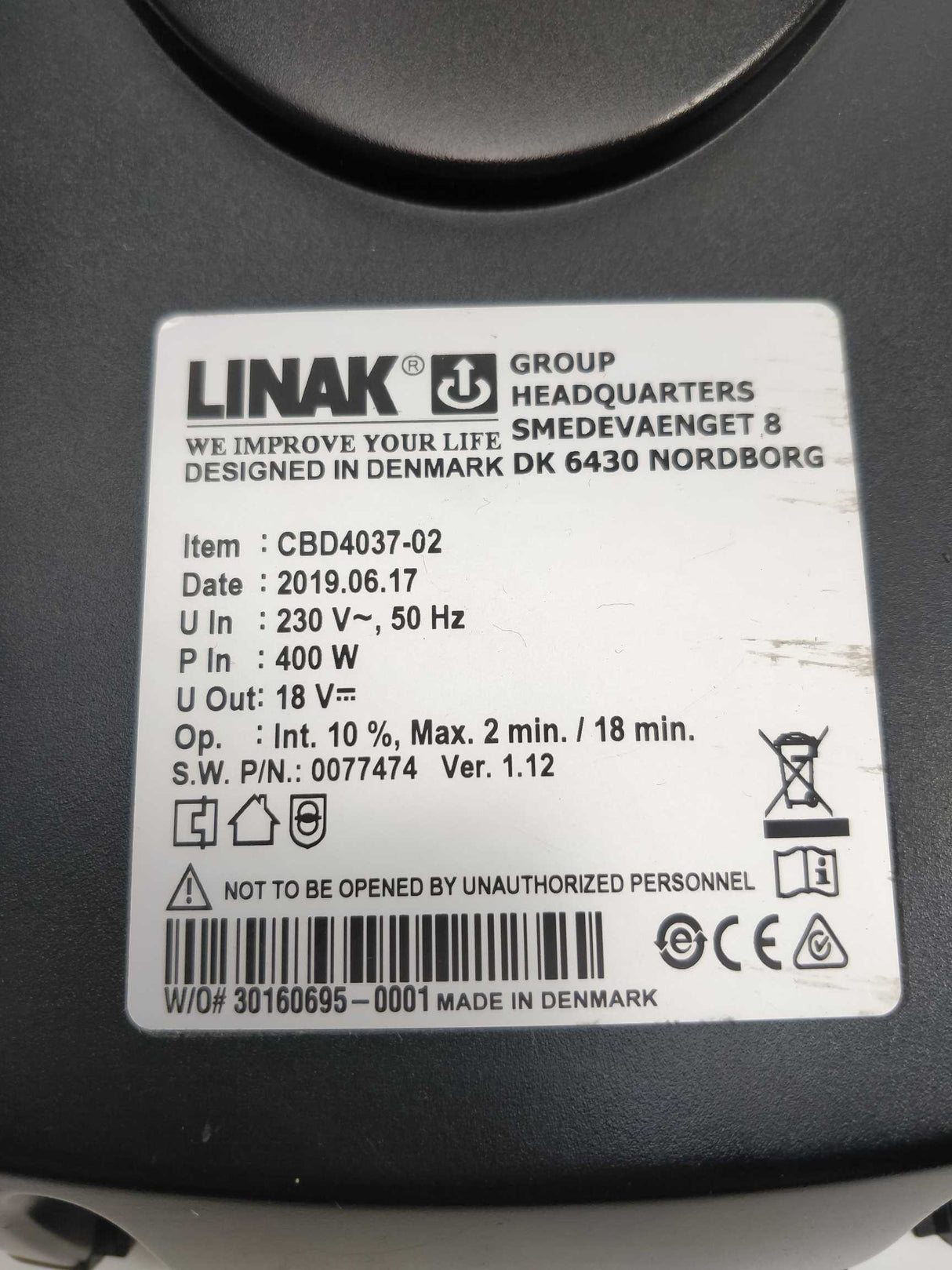 LINAK 0077474 CBD4037-02 *SPAREPARTS*