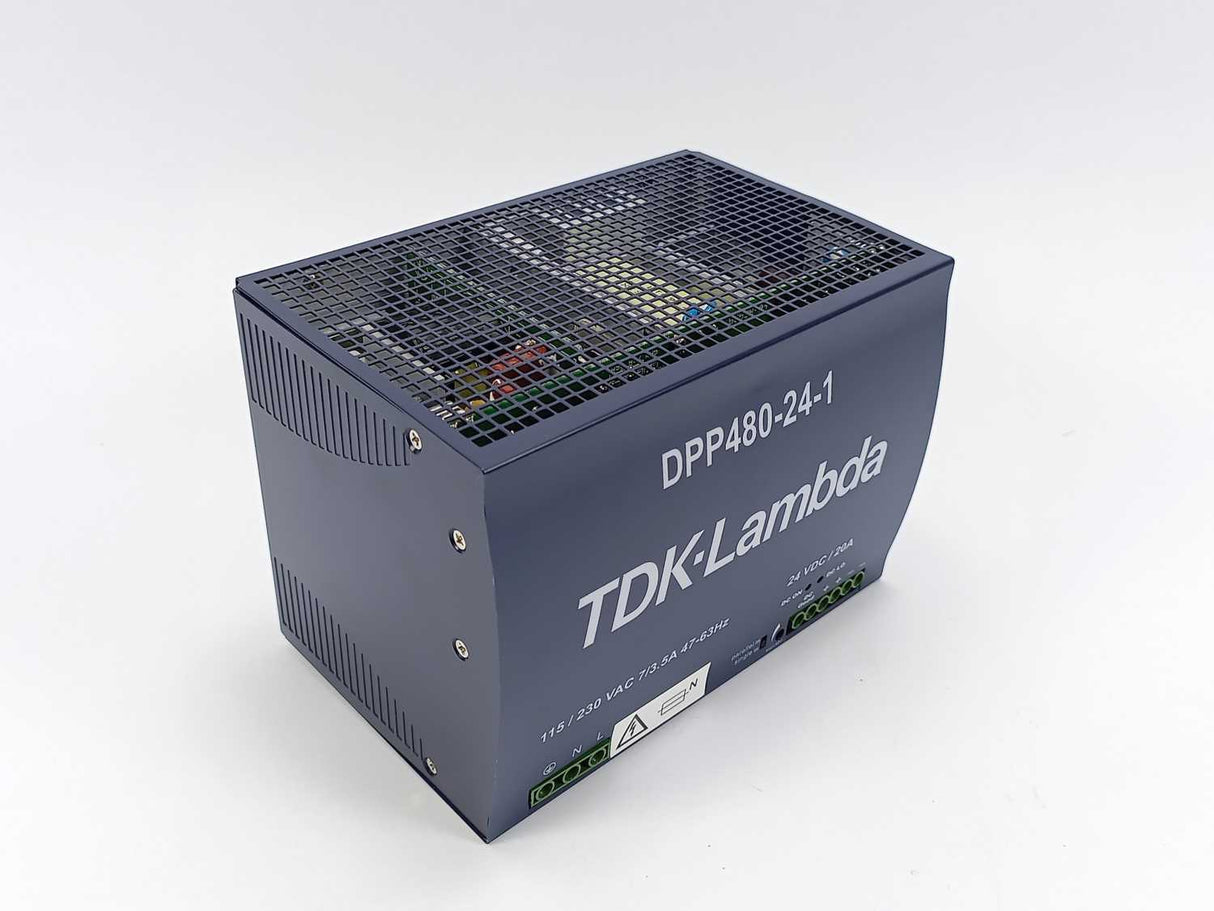 TDK-Lambda DPP480-24-1 DIN Rail Mount Power Supply 24V 20A