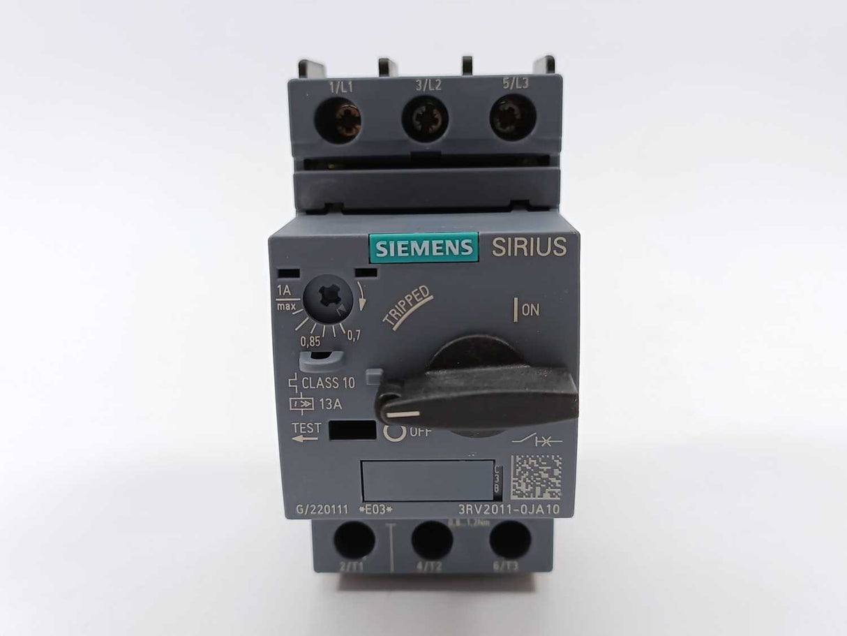 Siemens 3RV2011-0JA10 SIRIUS Circuit Breaker