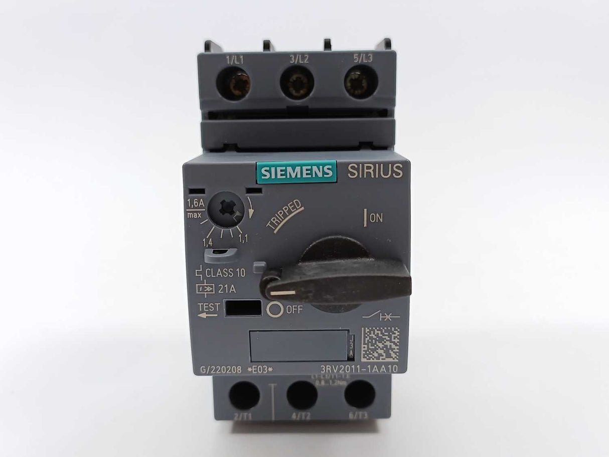 Siemens 3RV2011-1AA10 SIRIUS Circuit Breaker