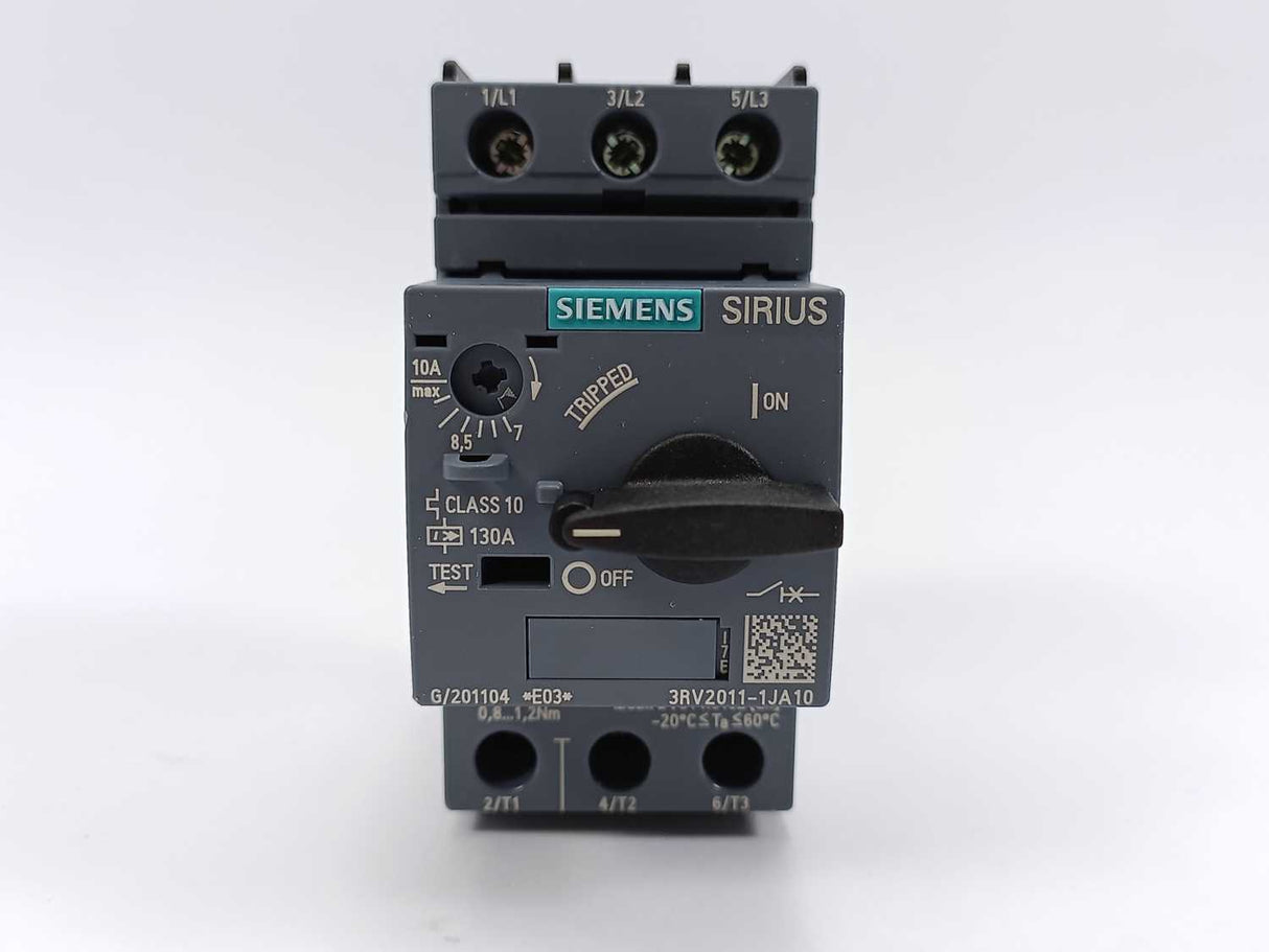 Siemens 3RV2011-1JA10 SIRIUS Circuit Breaker