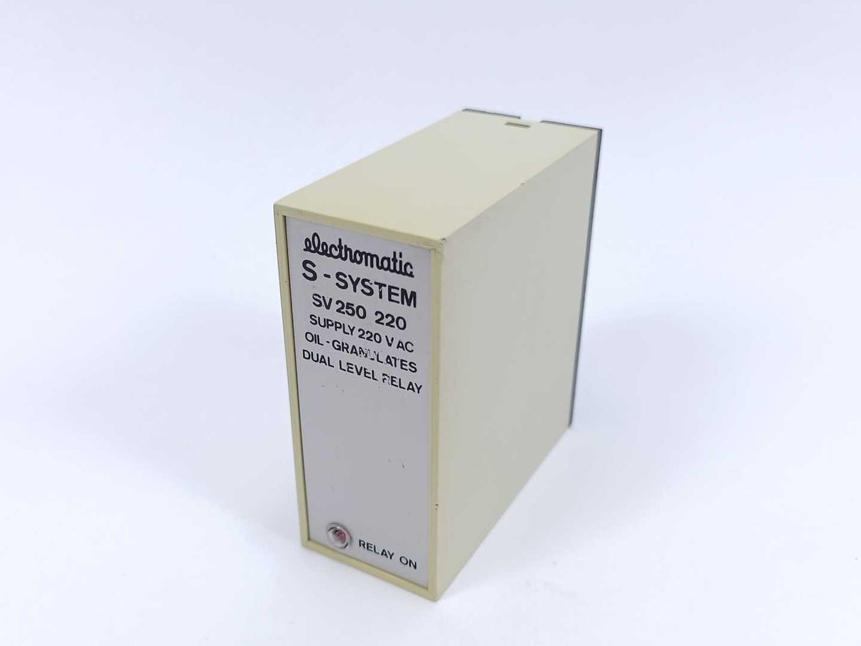 Electromatic SV250 220 Oil - Granulates Dual Level Relay