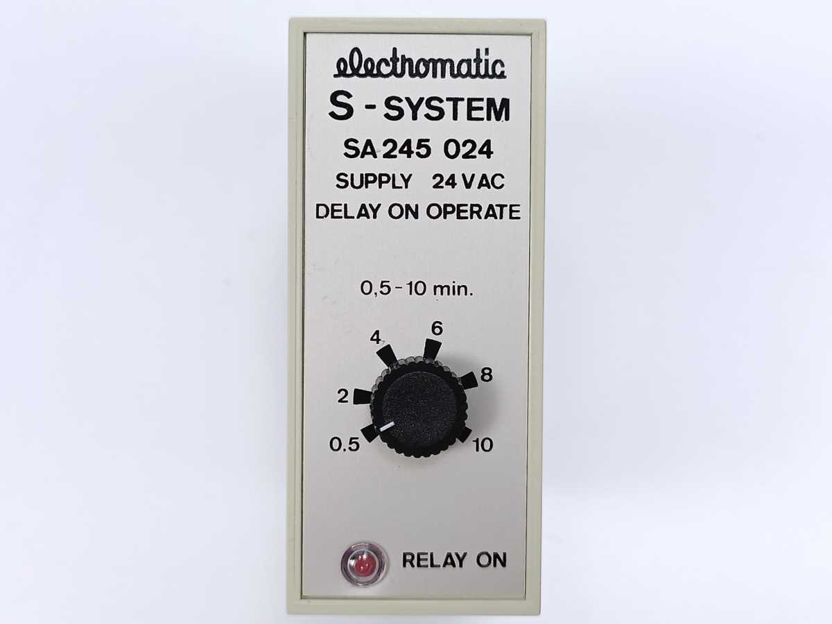 Electromatic SA 245 024 S-System Delay on Operate 0,5 - 10 min.