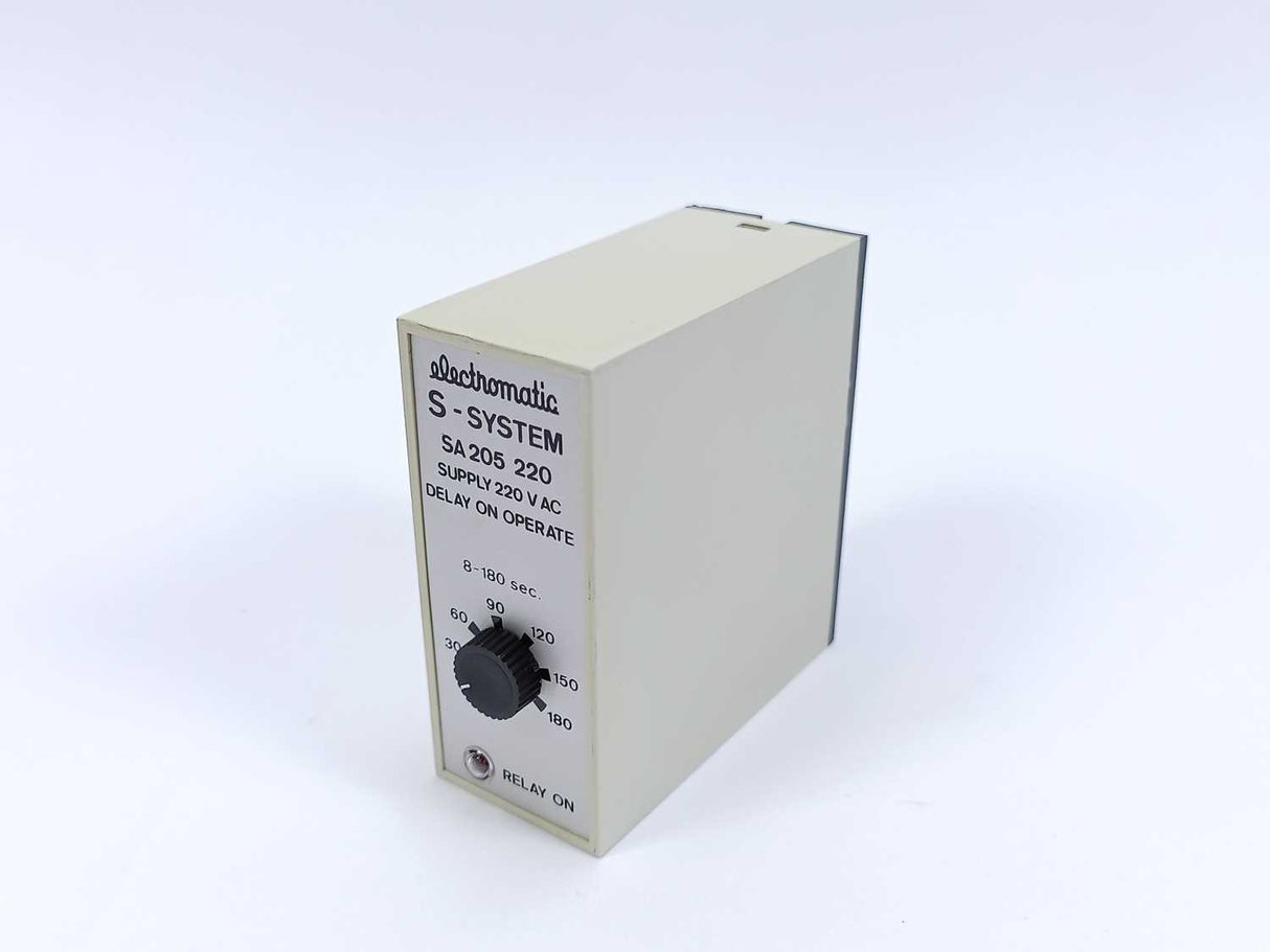 Electromatic SA 205 220 S-System Delay On Operate Timer 8-180 sec.