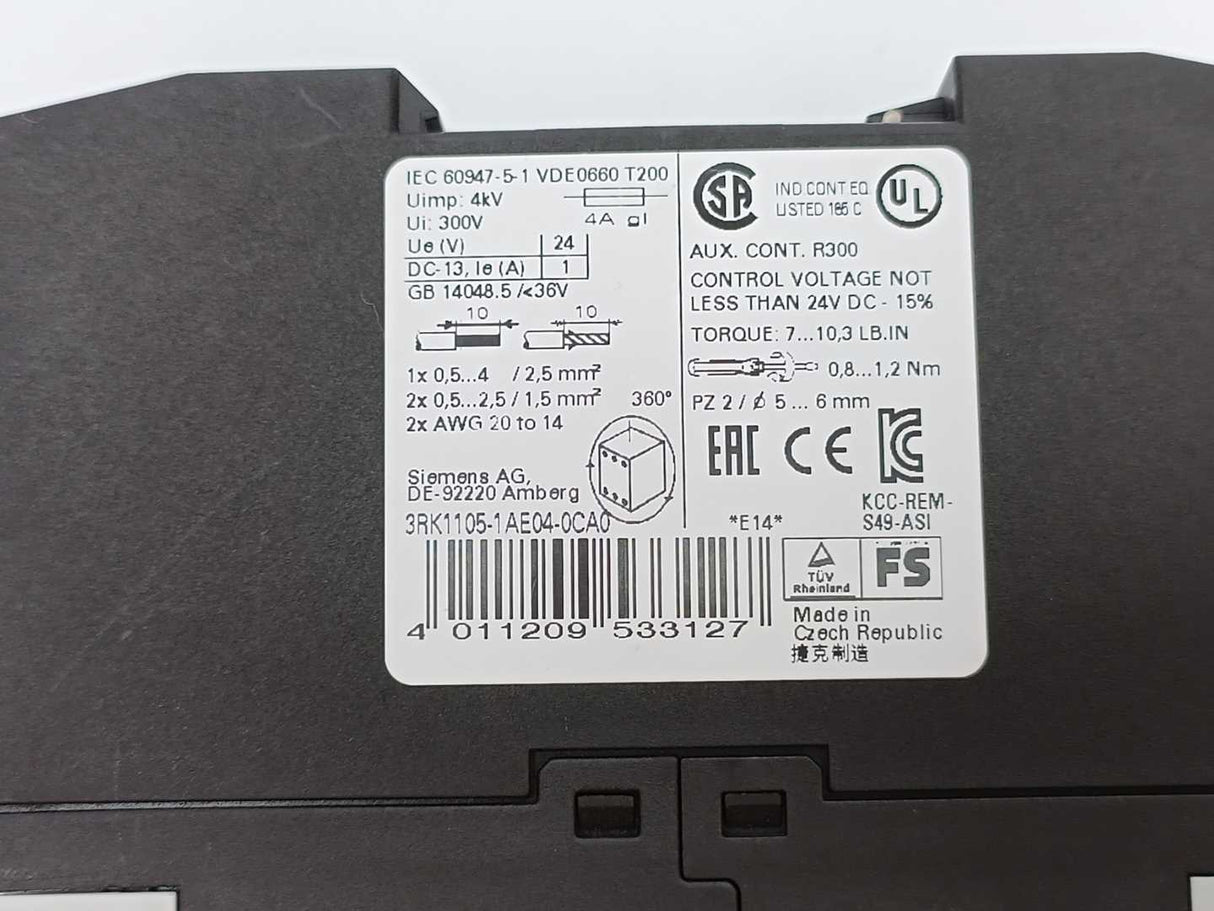 Siemens 3RK1105-1AE04-0CA0 ASIsafe Basis Safety monitor