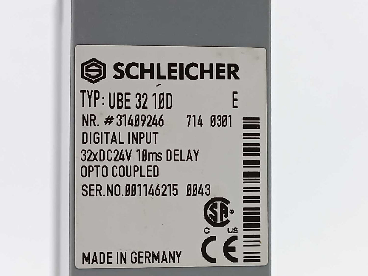 Schleicher UBE 32 10D DIGITAL OUTPUT 31409246