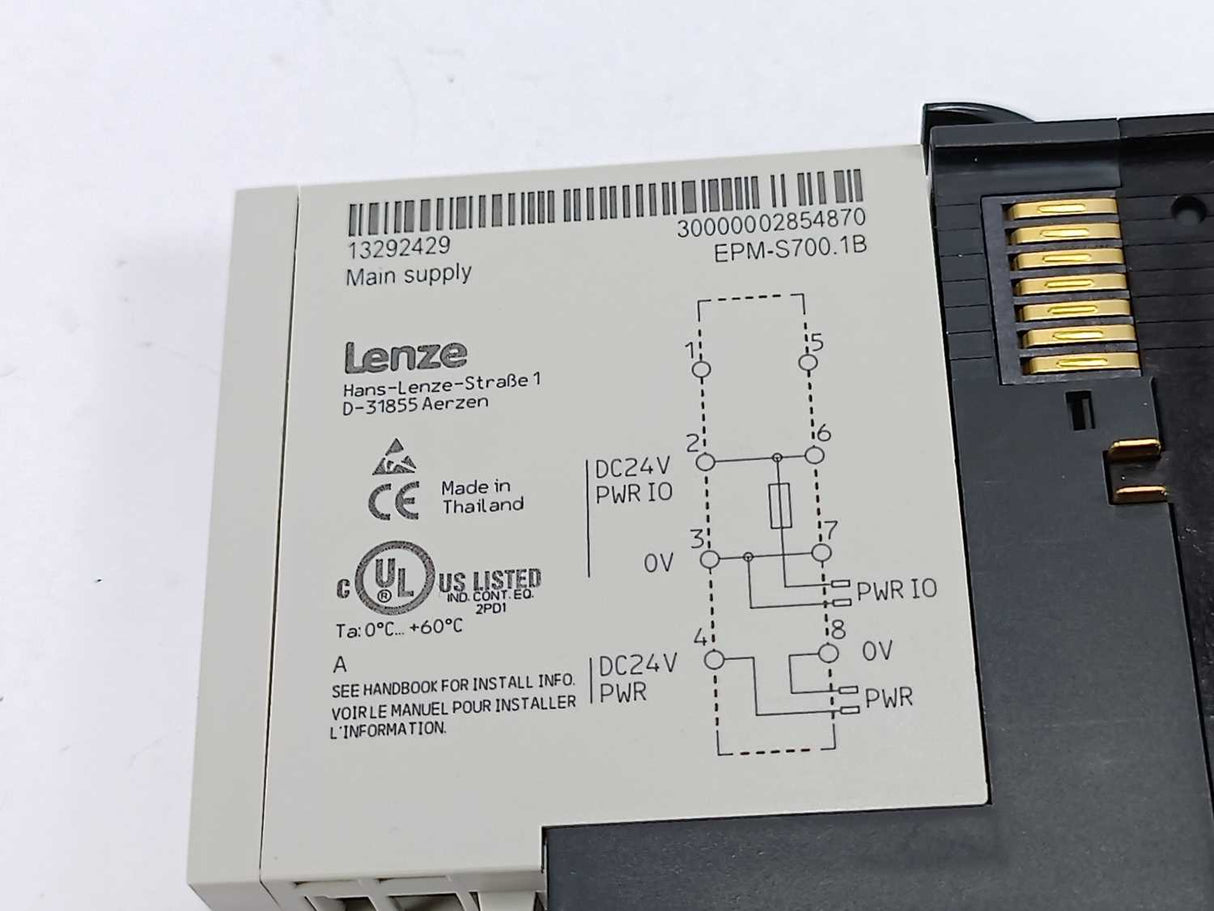 LENZE EPM-S700.1B 13292429 MAIN SUPPLY