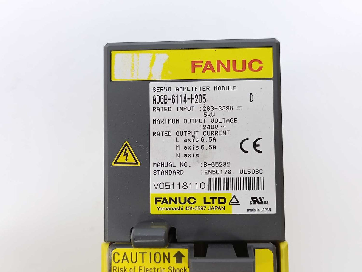 Fanuc A06B-6114-H205 Servo Amplifier Module