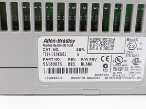 AB 1794-IB10X0B6 Ser. A Flex I/O 24 VDC Combination Module