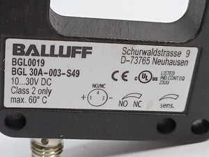 BALLUFF BGL 30A-003-S49 Sensor