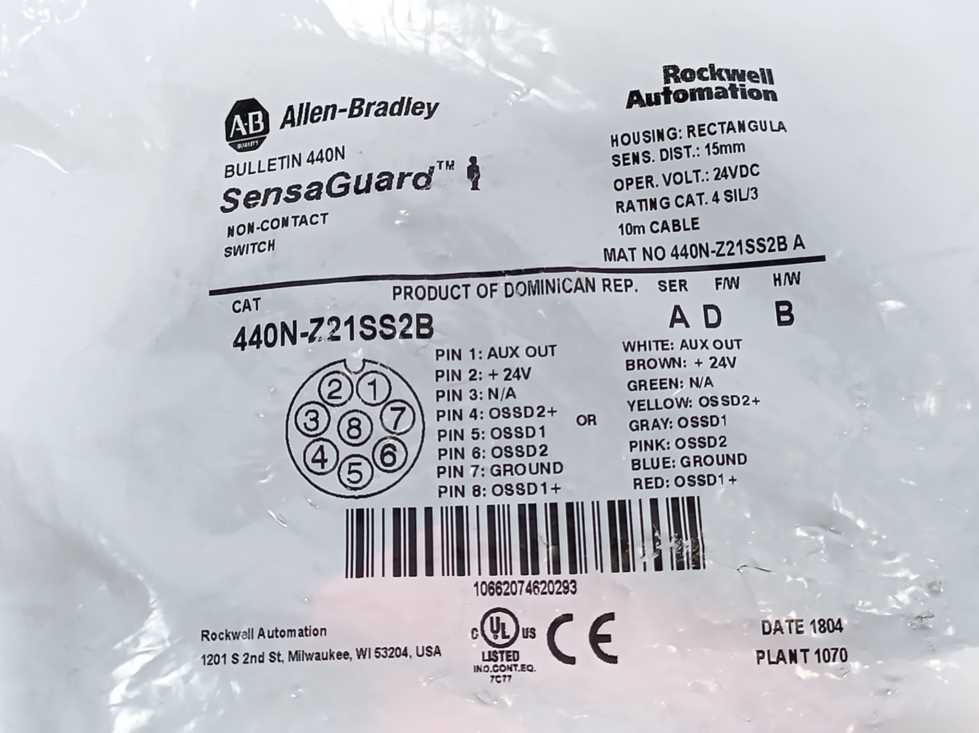 AB 440N-Z21SS2B Ser. A SensaGuard non-Contact Switch