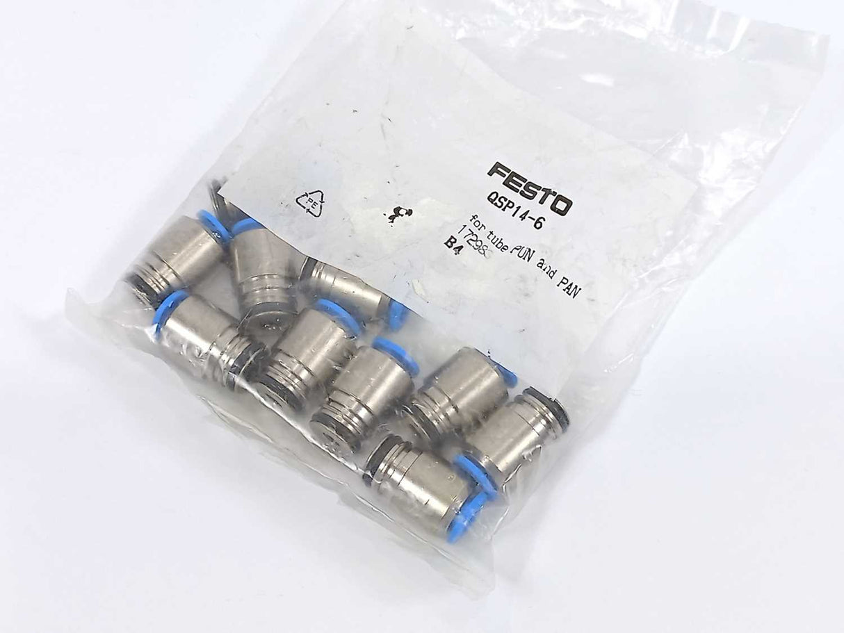 Festo 172983 QSP14-6 for tube PUN and PAN 10Pcs.