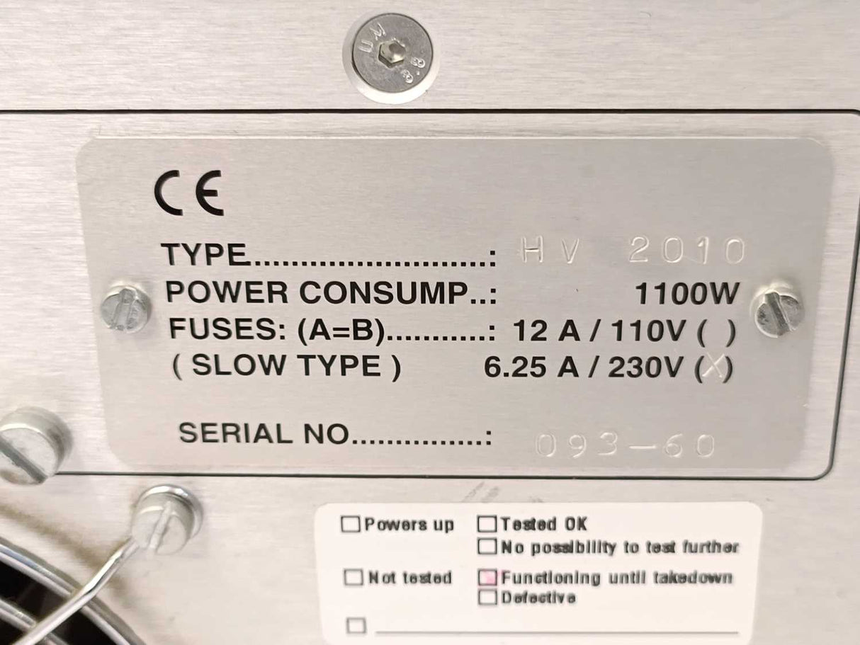 Tantec HV2010 Power Generator