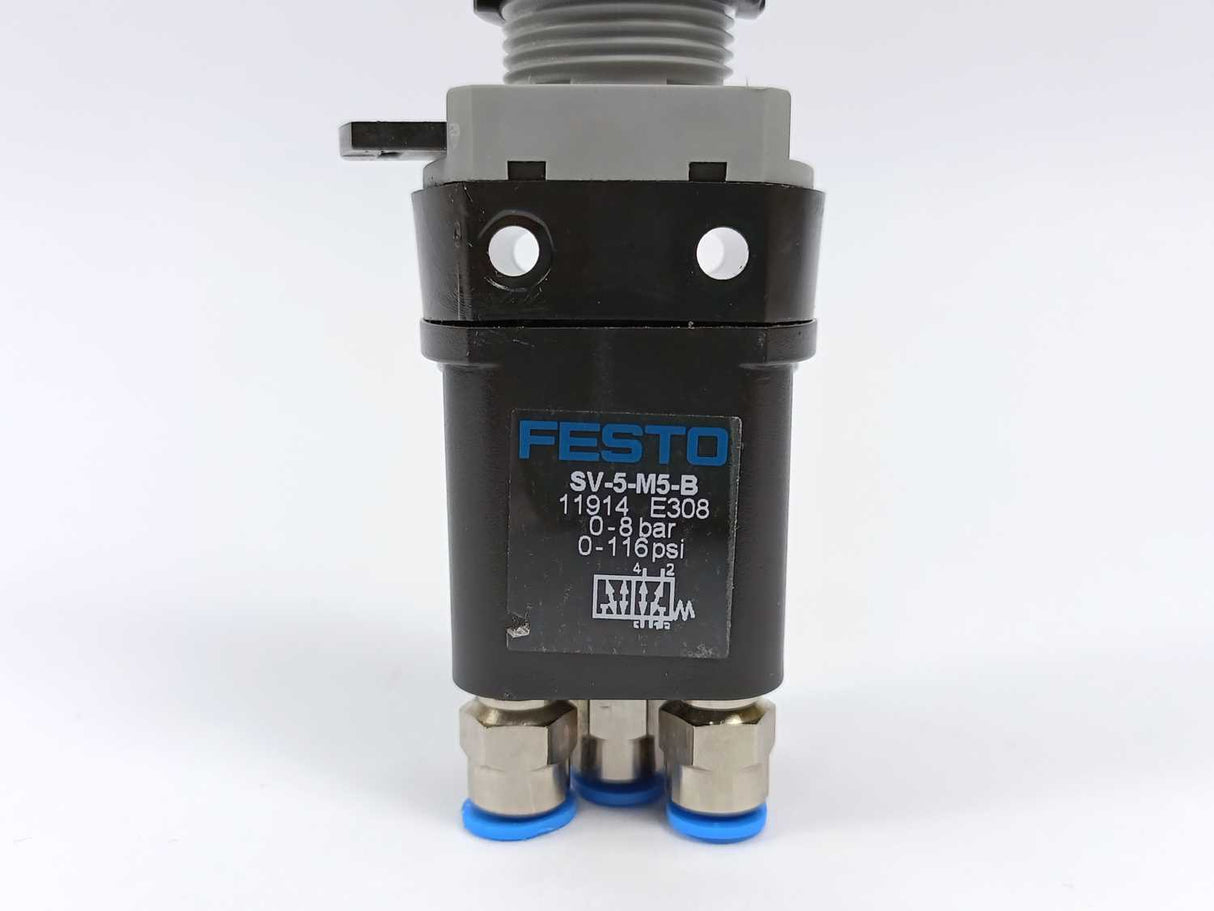 Festo SV-5-M5-B Front panel valve 5/2way