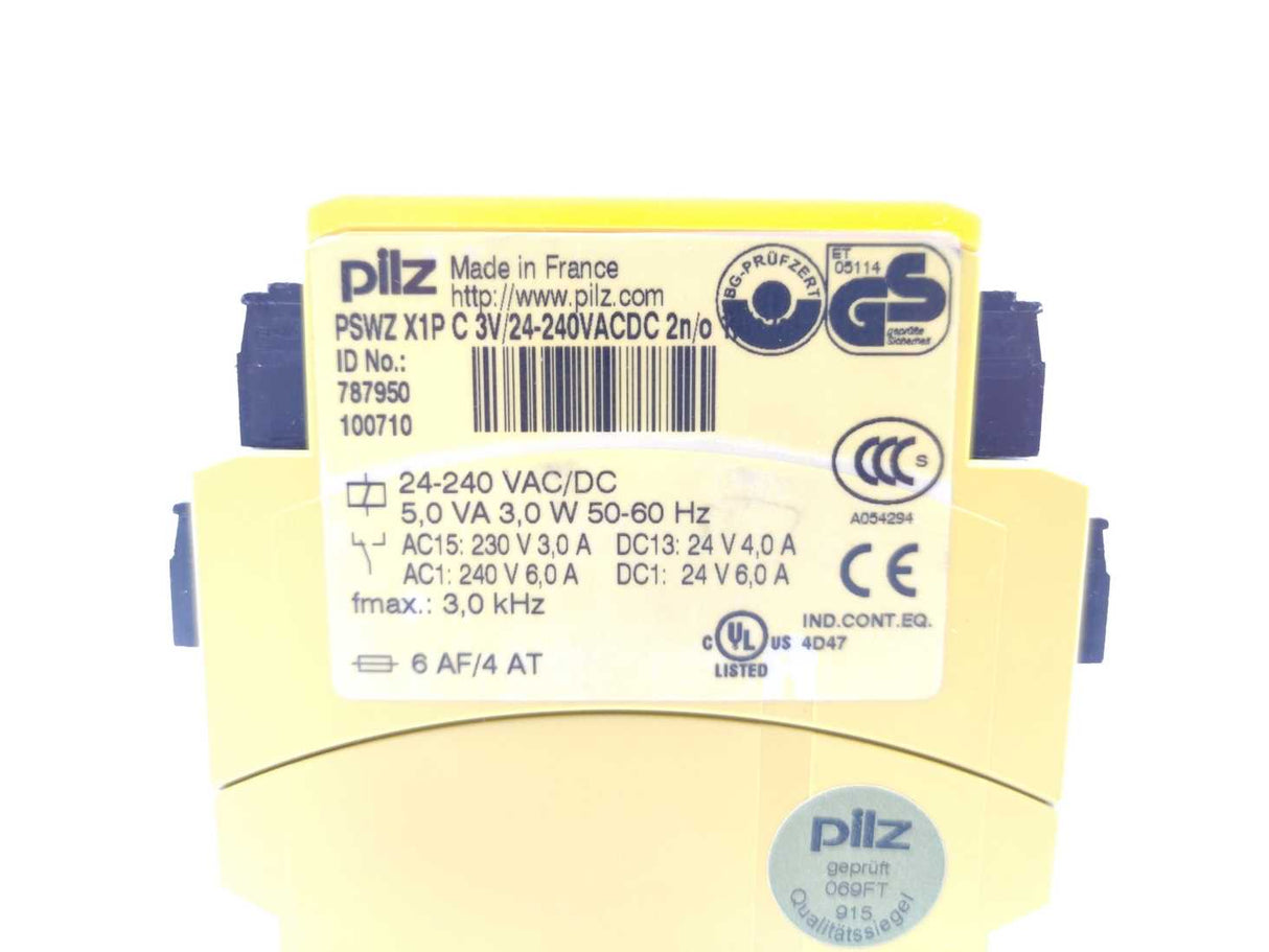 Pilz 787950 PSWZ X1P Safety Relay