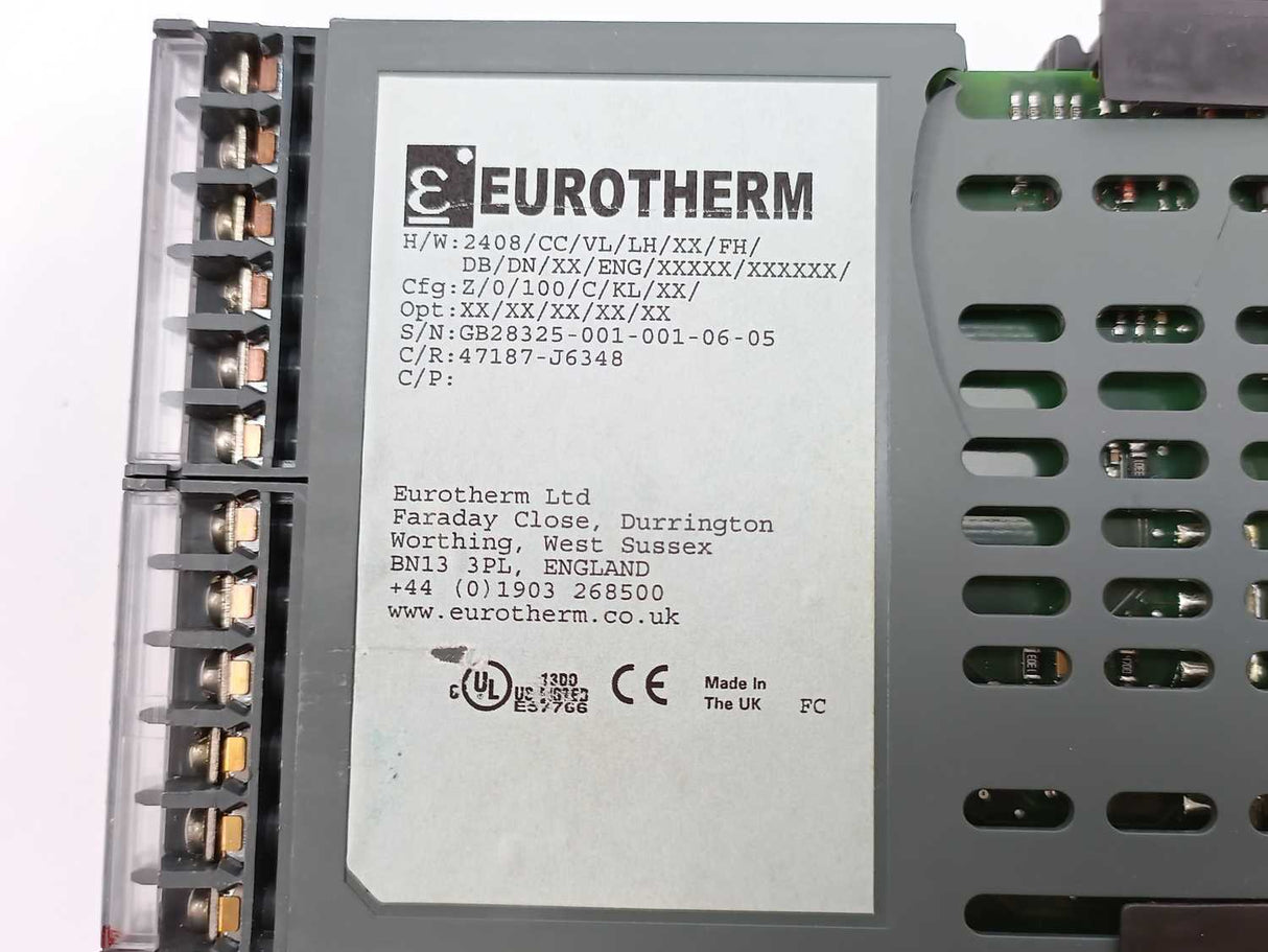 Eurotherm 2408/CC/VL/LH/XX/FH/DB/DN/XX/ENG/XXXXX/XXXXXX/ Temperature Regulator