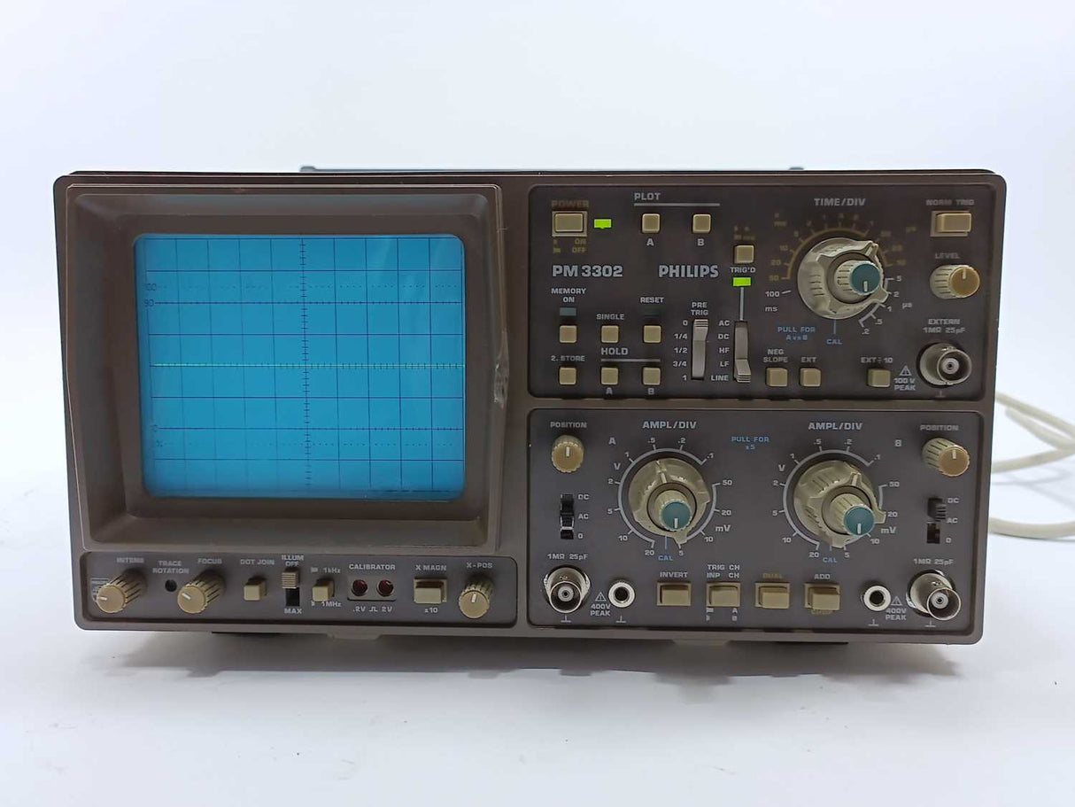 Philips PM3302/400 PM 3302 Oscilloscope 20 MHz