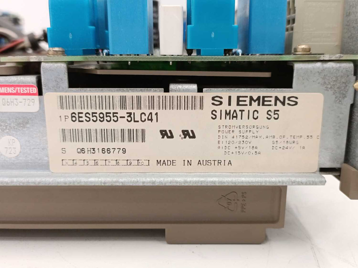 Siemens 6ES5955-3LC41 SIMATIC S5 955 Power Supply Module