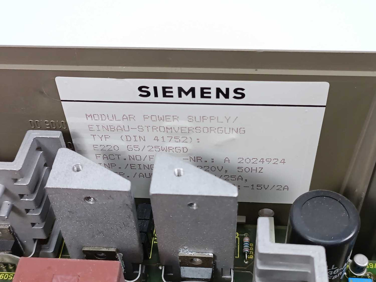 Siemens 6EW1861-4AB Modular Power Supply