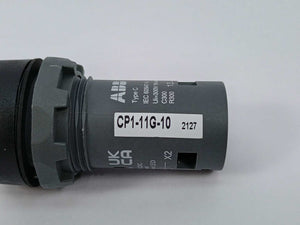 ABB 1SFA619100R1112 CP1-11G-10 Green Illuminated Pushbutton.