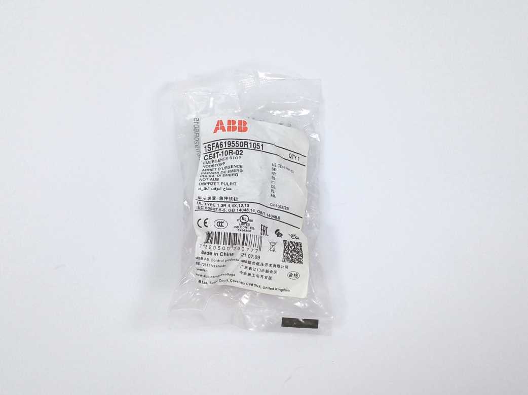 ABB 1SFA619550R1051 CE4T-10R-02 Emergency Stop Button