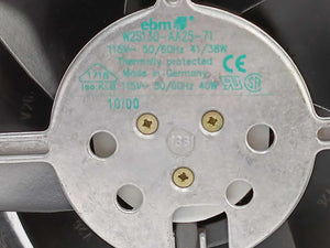 EBM  W2S130-AA25-71 115VAC - 50/60Hz - 41/38W Fan