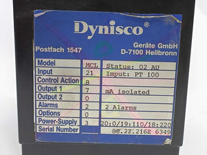 Dynisco MCL Controller