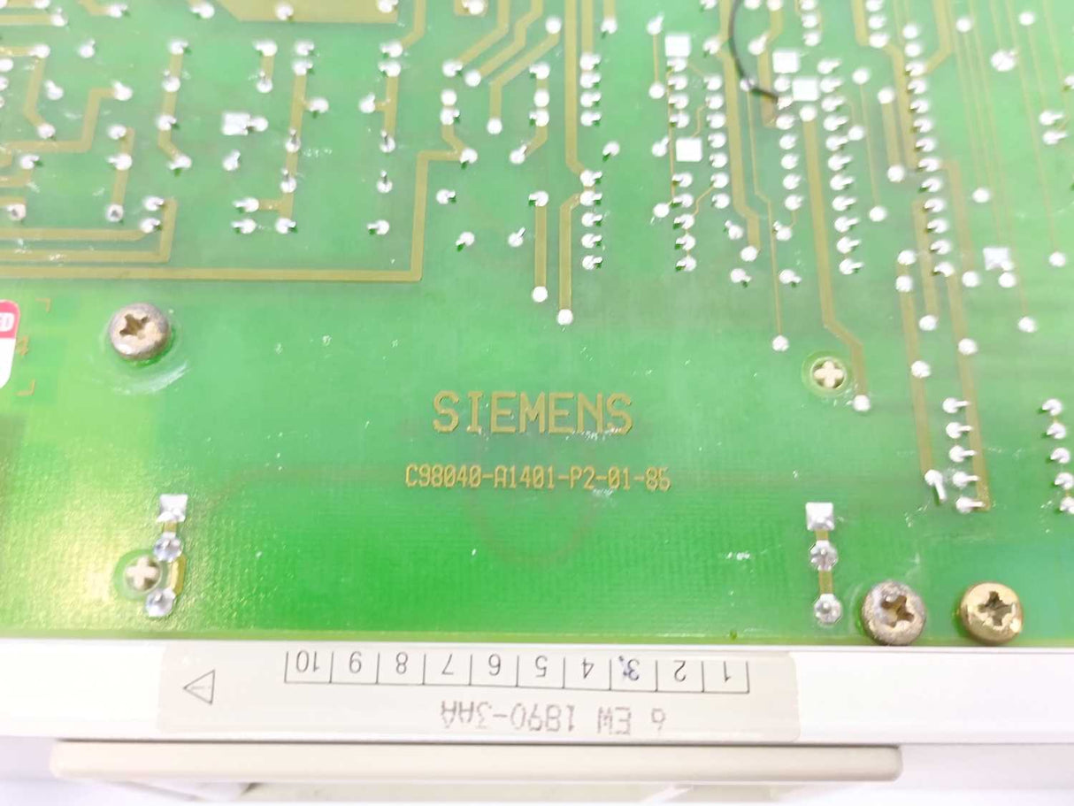 Siemens 6EW1890-3AA With C98040-A1401-P2-01-85 Circuit Board