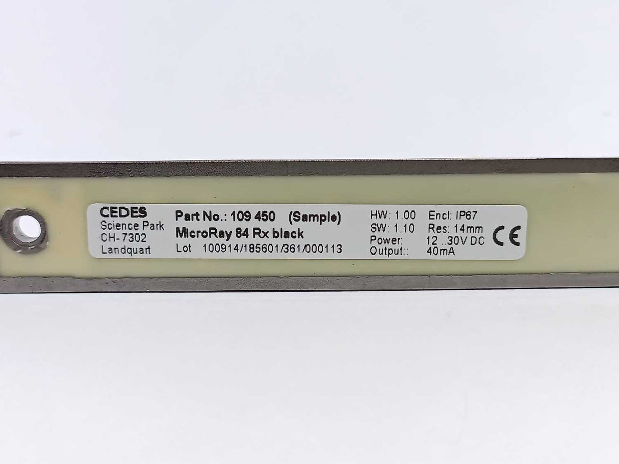 Cedes 109450 MicroRay 84 Rx Black Receiver (Sample)