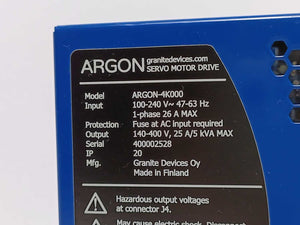 Granite DeviceS ARGON-4K000 Servo Motor Drive