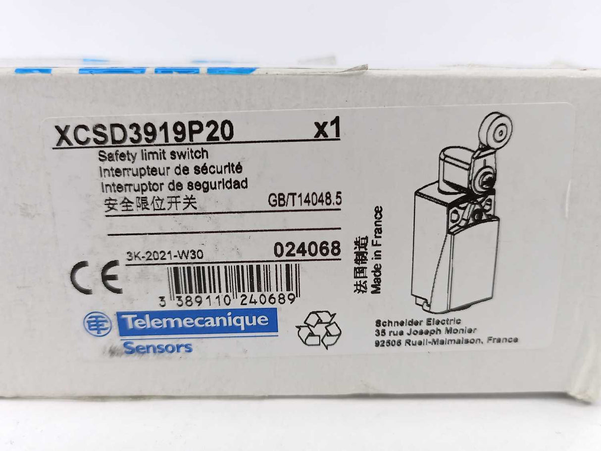 TELEMECANIQUE XCSD3919P20 Safety limit switch