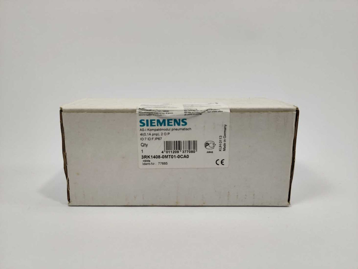 Siemens 3RK1408-0MT01-0CA0 AS-i Compact module pneumatic