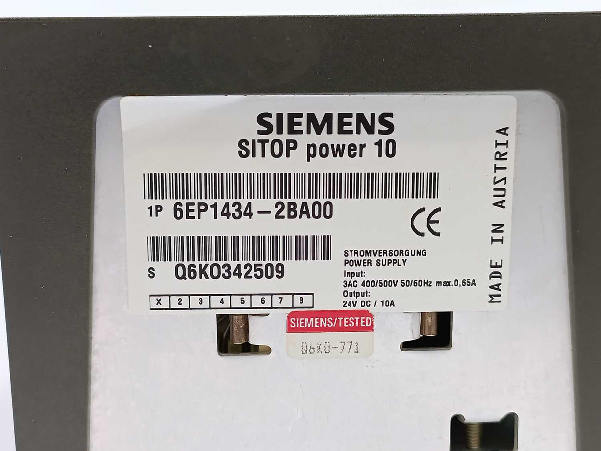 Siemens 6EP1434-2BA00 SITOP power 10 A, Stabilized power supply