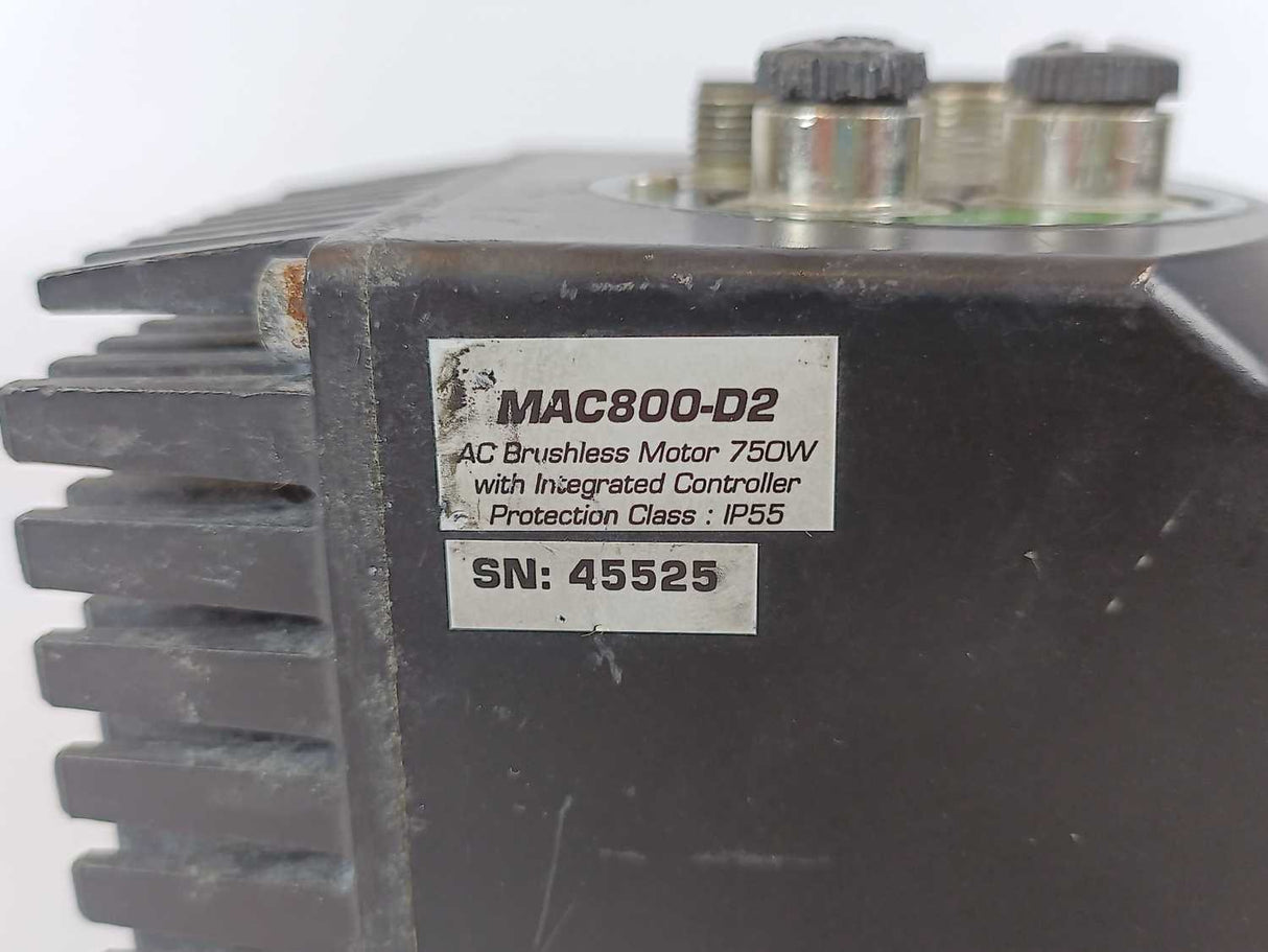 JVL MAC800-D2 AC Brushless Motor 750W with Integrated Controller