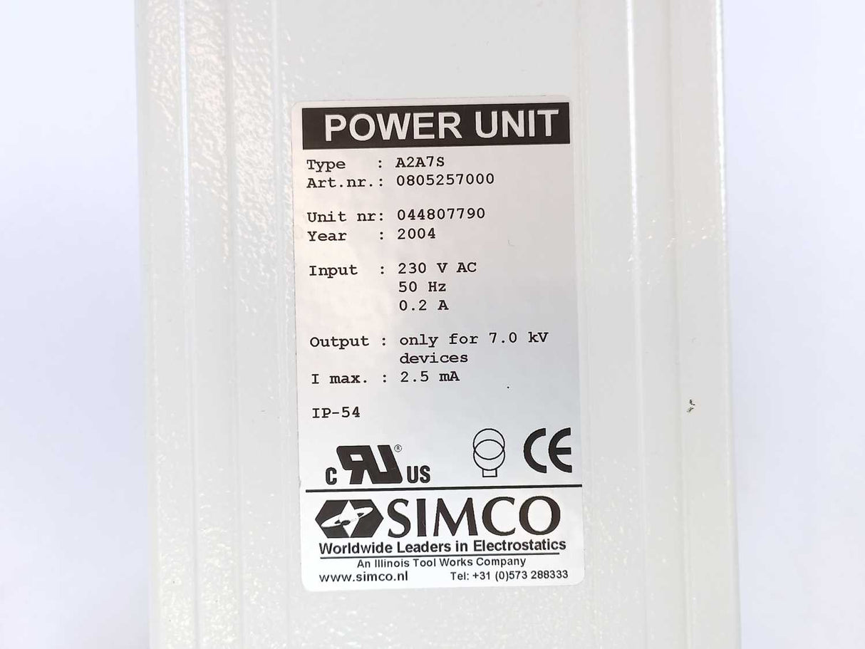 Simco 0805257000 A2A7s Power Unit