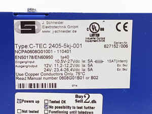 J. Schneider NCPA0608G01001 C-TEC 2405-5kj-001 DC-DC IN: 10,5v-27V t Out 24V/12V