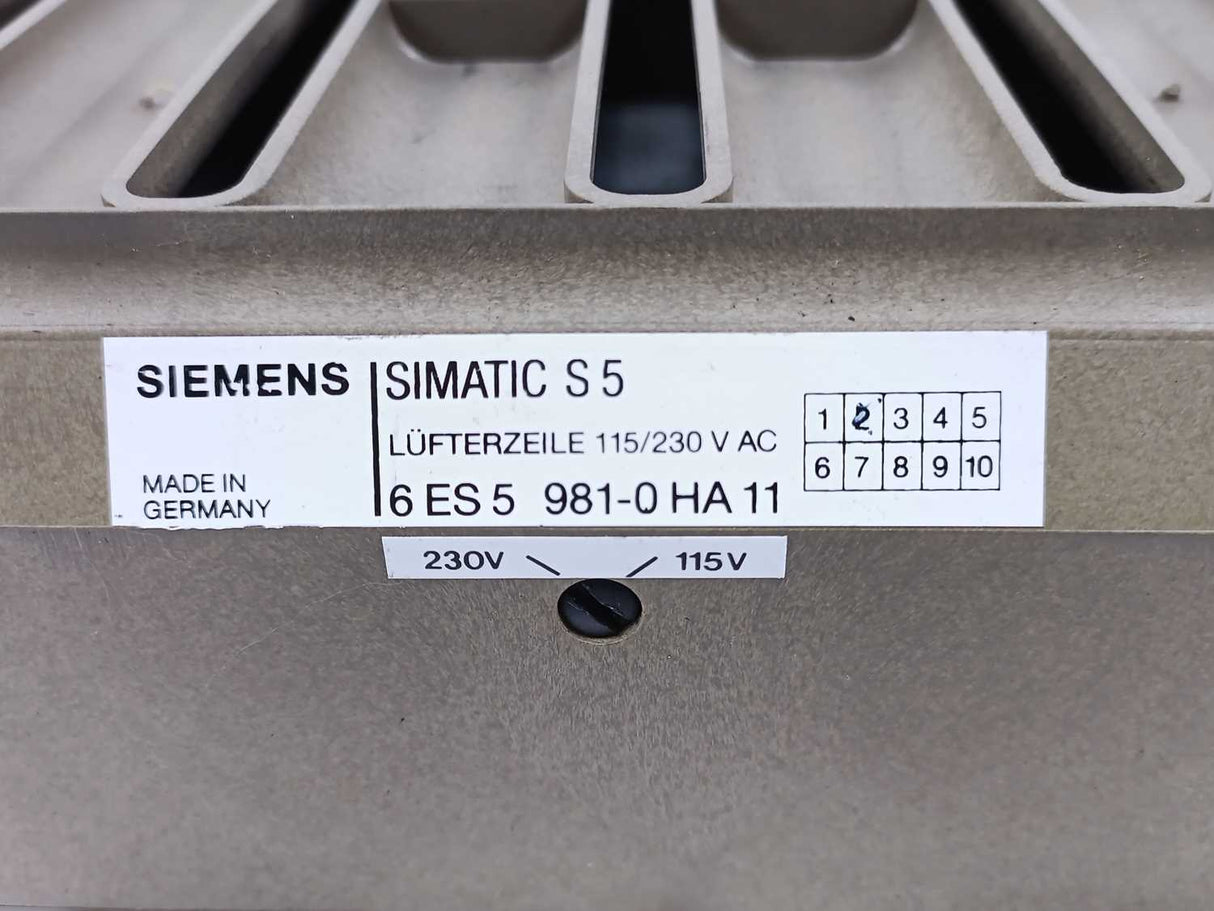 Siemens 6ES5 981-0HA11 Simatic S5