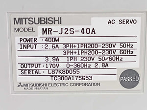 Mitsubishi MR-J2S-40A AC Servo