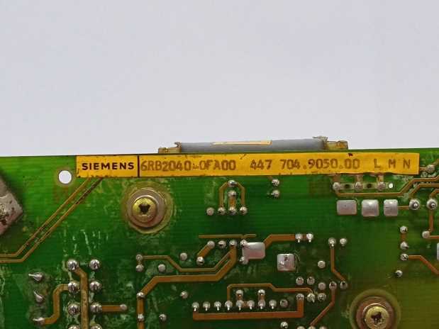 Siemens 6RB2040-0FA00 447 704.9050.00 Simdrive