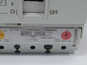 MOELLER NZMN1-A160 Thermal Magnetic Circuit Breaker 3P, 50 kA, 400 V, 160 A