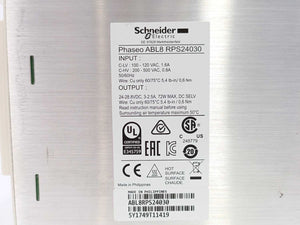 Schneider Electric ABL8RPS24030 Power Supply, 24V 3A