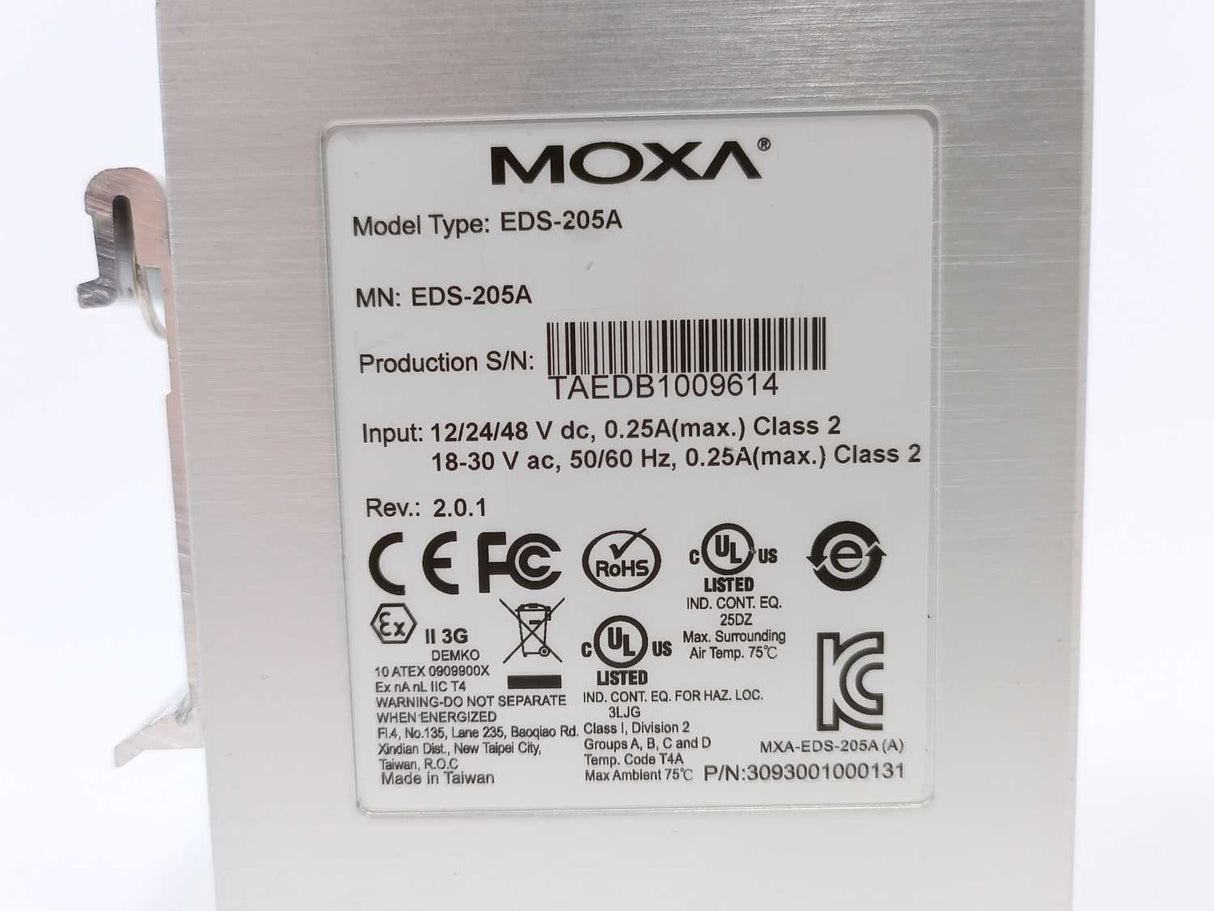 Moxa EDS-205A 30930010000131 Industrial Ethernet switch