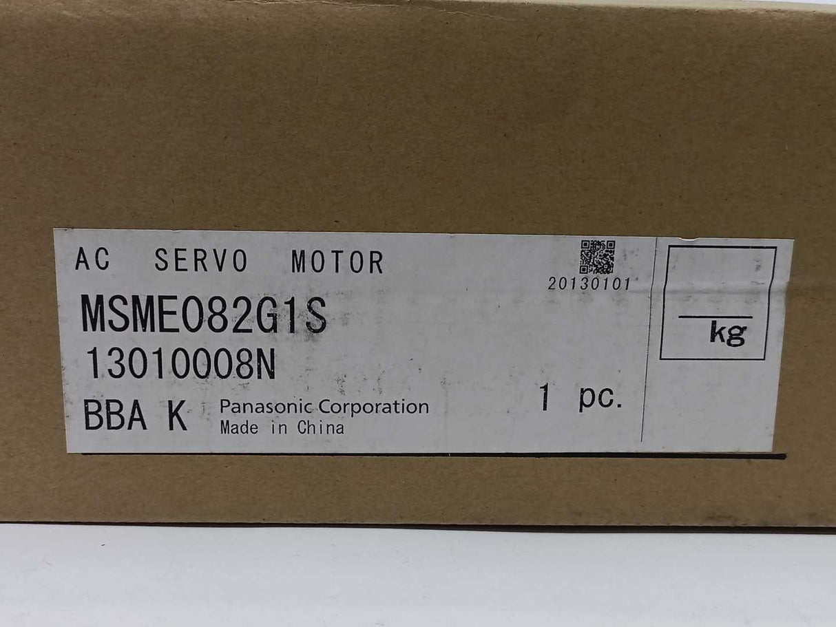 Panasonic  MSME082G1S AC SERVO MOTOR 0,75kW